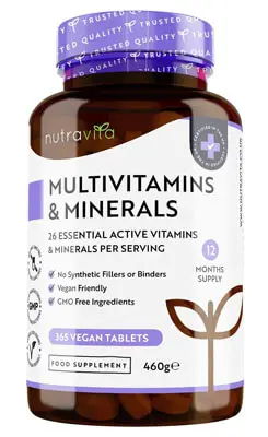 Nutravita. Multivitaminas y Minerales veganos