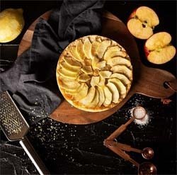 pastel manzana freidora sin aceite