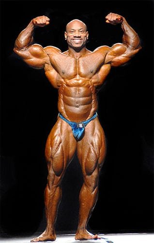Dexter Jackson pose doble biceps