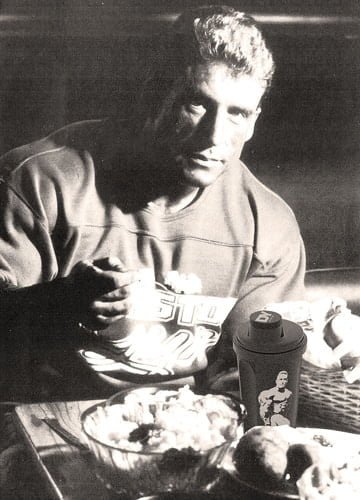 Dorian Yates comiendo su dieta