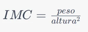 formula de indice de masa corporal